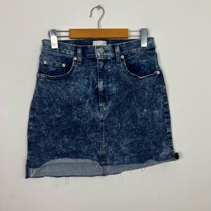 Wilfred Free Acid Washed Denim Mini Skirt Sz 6